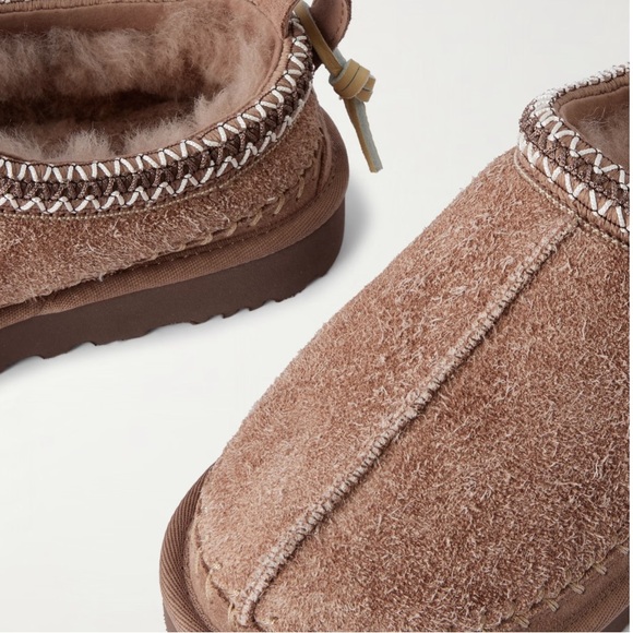 Tasman Biarritz shearling-lined brushed-suede slippers sz 10 (EUR 41)NWT IN BOX - Picture 4 of 4